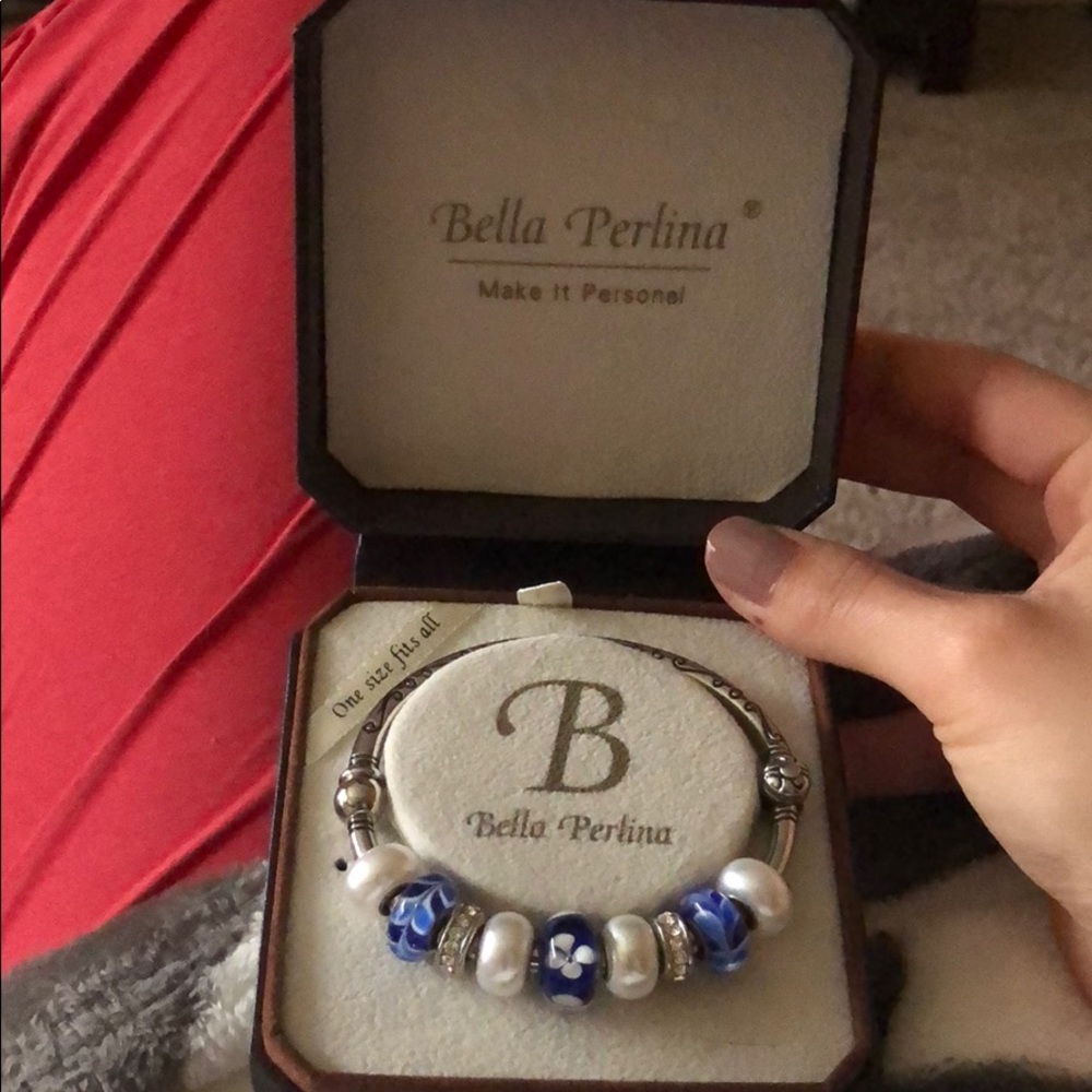 Bell Perlina blue charm bracelet